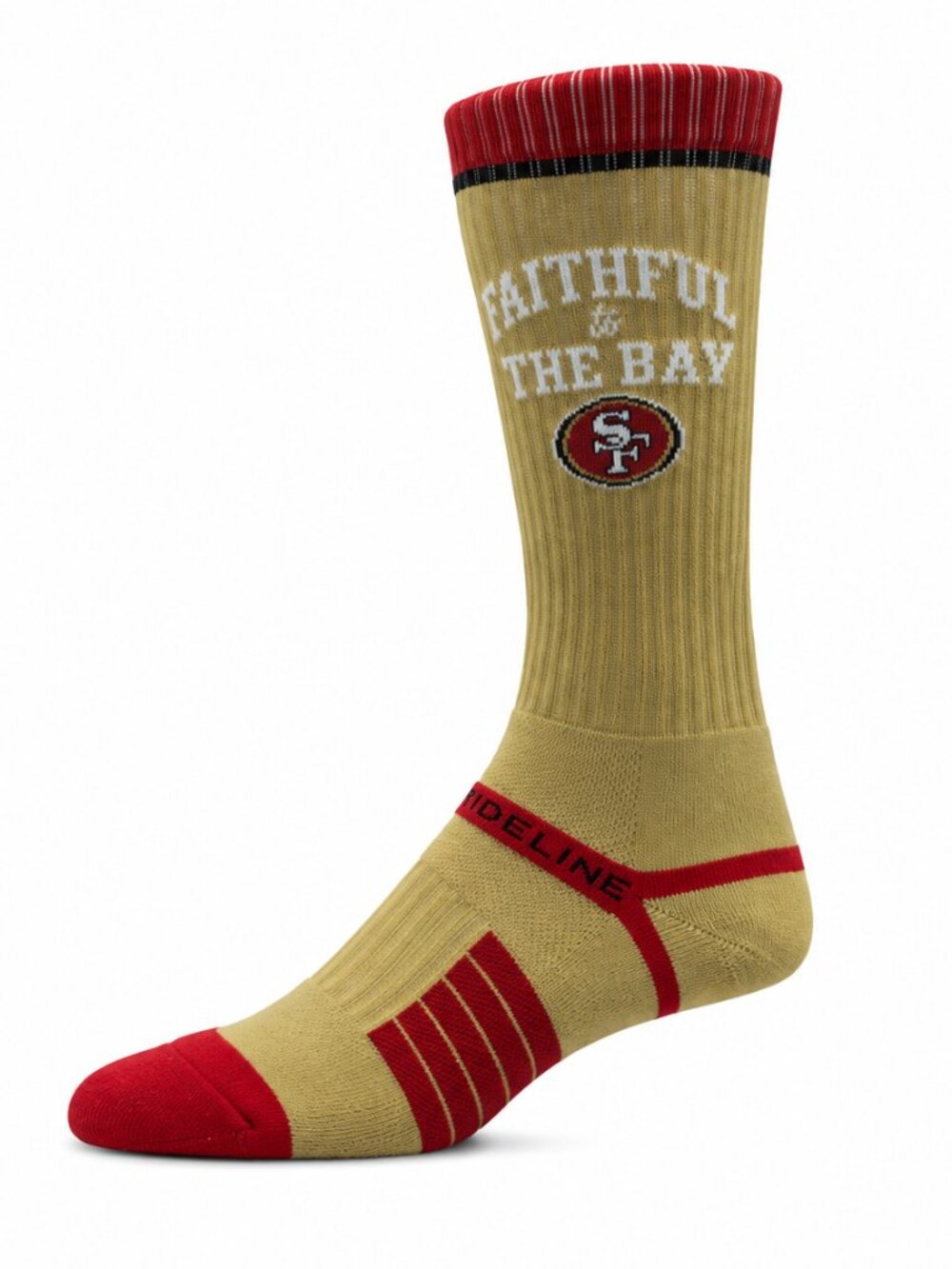 Unisex Strideline San Francisco 49ers Premium Knit Crew Socks - NWT $18 MSRP